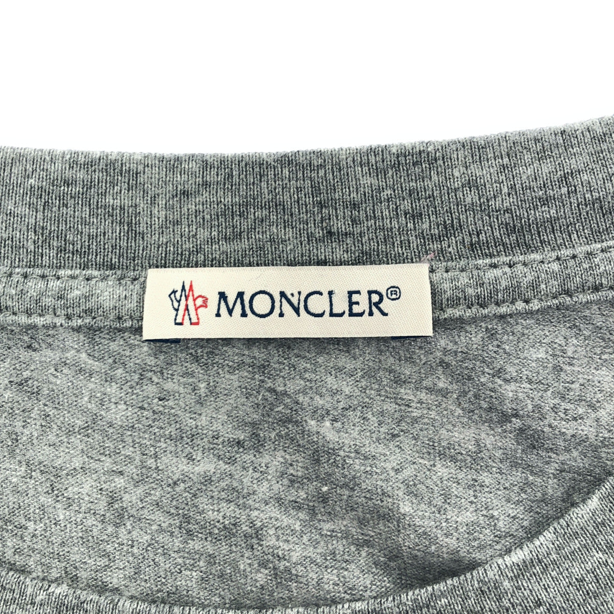 MONCLER モンクレール 23年製 グレー SS T-SHIRT ロゴデザインTシャツ トップス
