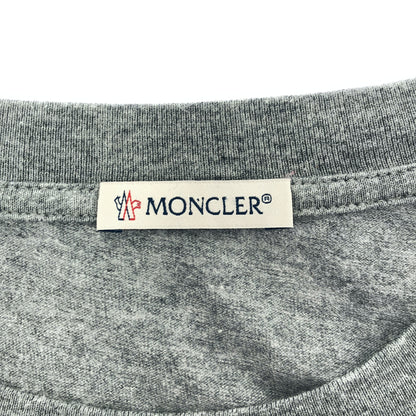 MONCLER モンクレール 23年製 グレー SS T-SHIRT ロゴデザインTシャツ トップス