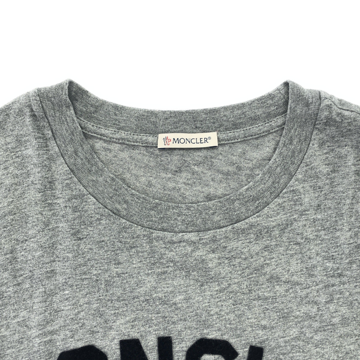 MONCLER モンクレール 23年製 グレー SS T-SHIRT ロゴデザインTシャツ トップス