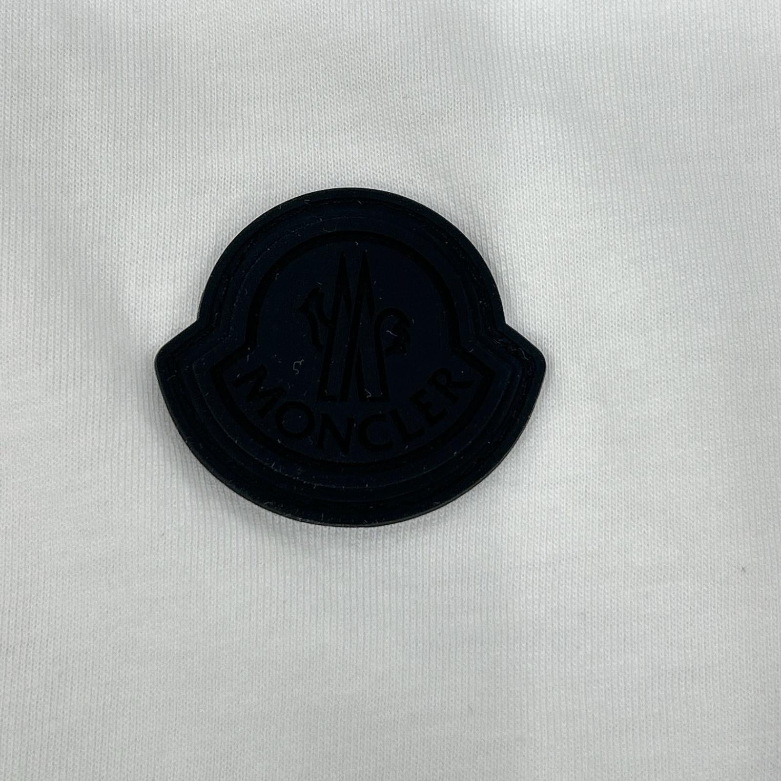 MONCLER モンクレール 22年製 ホワイト MAGLIA T-SHIRT ラバーワッペンTシャツ トップス