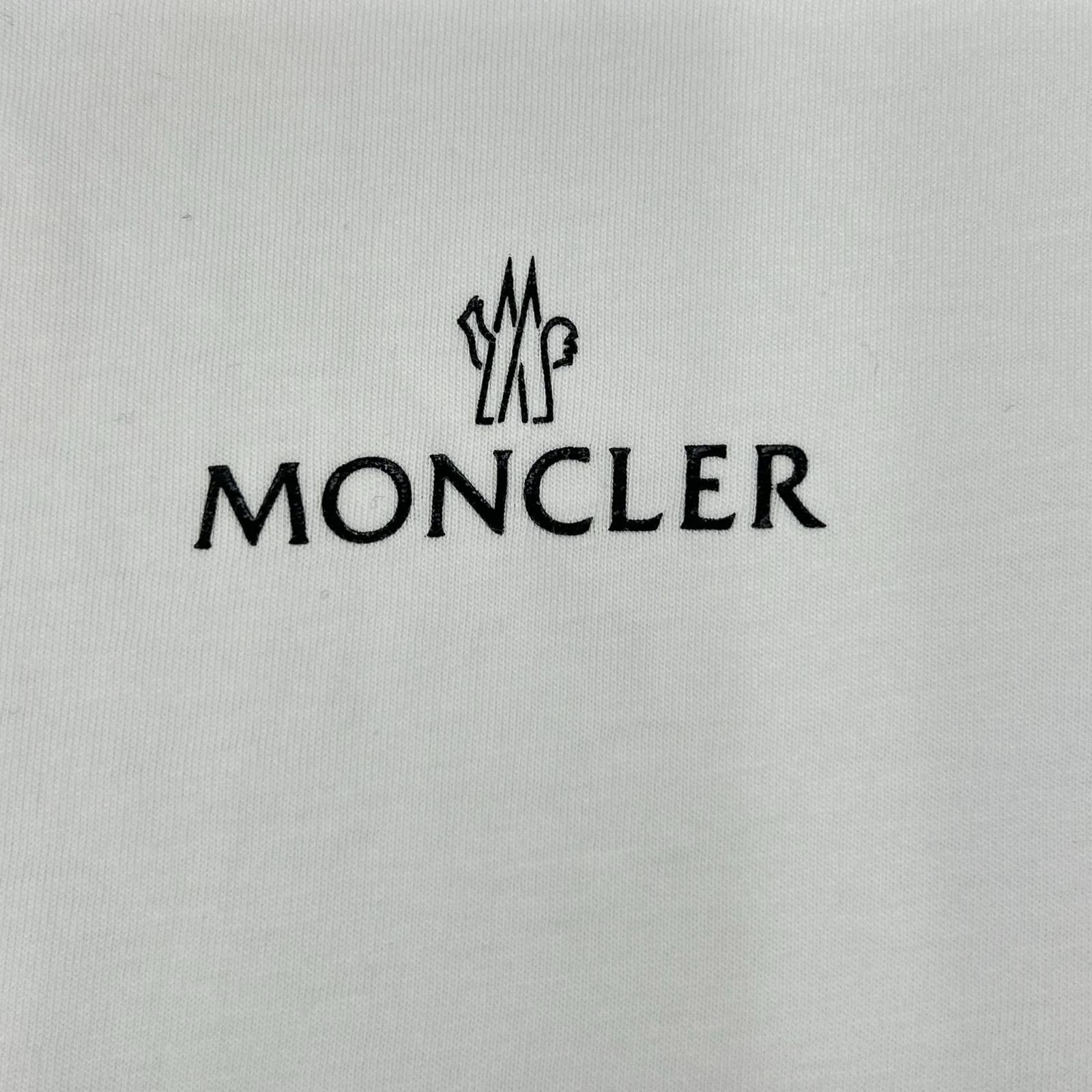 MONCLER モンクレール 22年製 ホワイト MAGLIA T-SHIRT ラバーワッペンTシャツ トップス