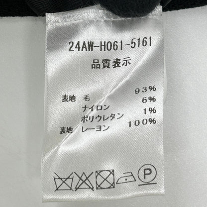 N゜21 ヌメロ ヴェントゥーノ 24AW ブラック フロントリボン ノースリーブ ワンピース トップス