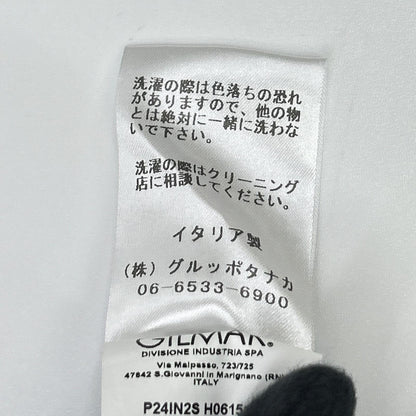 N゜21 ヌメロ ヴェントゥーノ 24AW ブラック フロントリボン ノースリーブ ワンピース トップス
