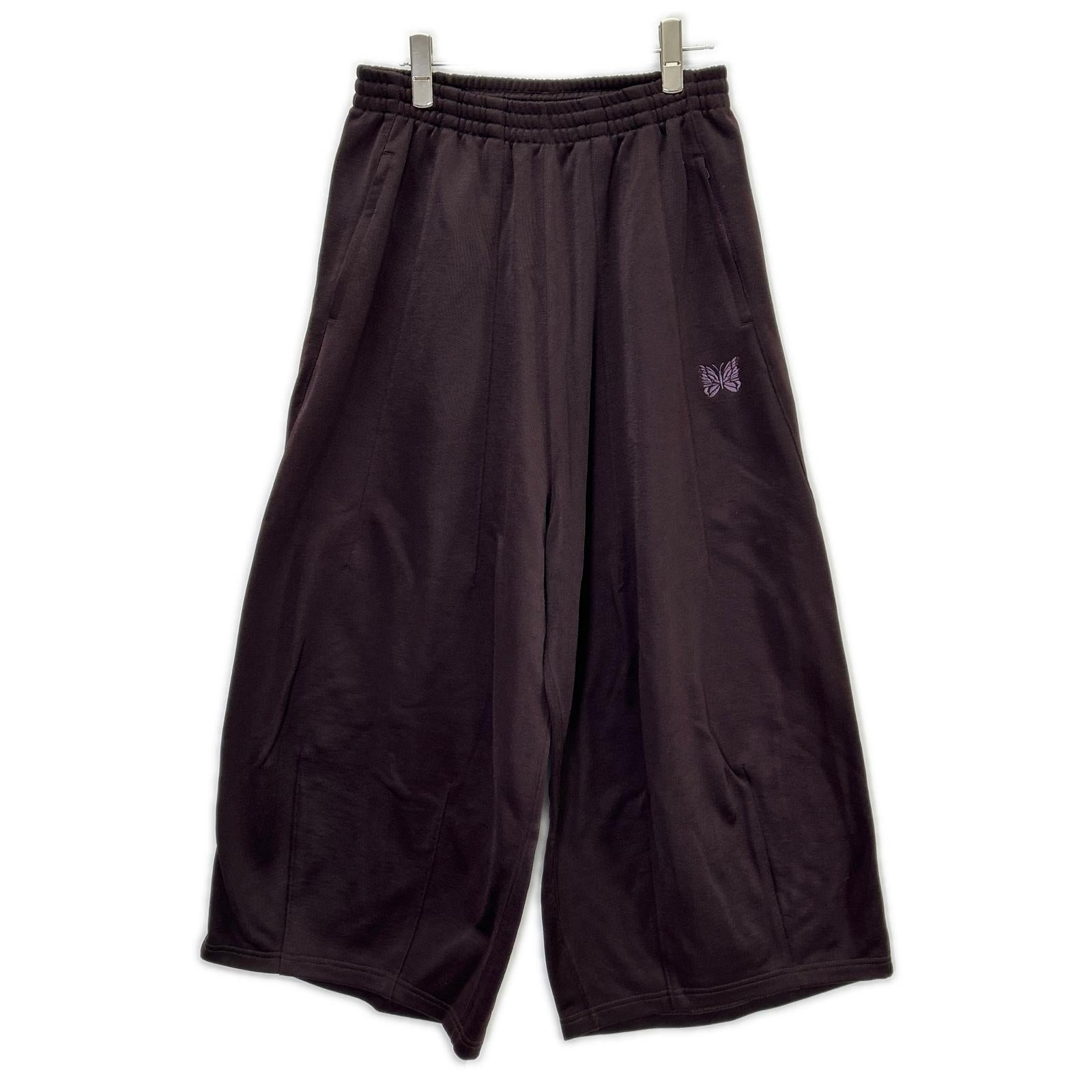 needles ニードルズ RW335 ダークパープル コットン混 ブライトジャージー パピヨン刺繍 H.D. Sweat Pant/ヒザデルパンツ ボトムス