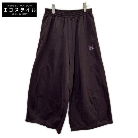 needles ニードルズ RW335 ダークパープル コットン混 ブライトジャージー パピヨン刺繍 H.D. Sweat Pant/ヒザデルパンツ ボトムス