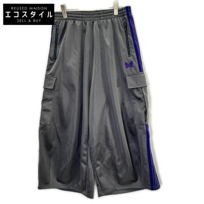 needles ニードルズ LHP別注 25SS PU1631 グレー×パープル ポリエステル パピヨン刺繍 カーゴポケット H.D.TRACK PANT/ヒザデルトラックパンツ ボトムス