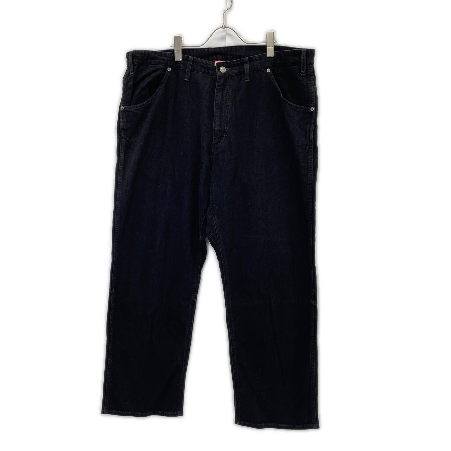 MAISON EUREKA メゾンエウレカ 181 EASY BIGGY JEANS ブラック コットン ジップフライ ワイドシルエットストレートデニムパンツ ボトムス