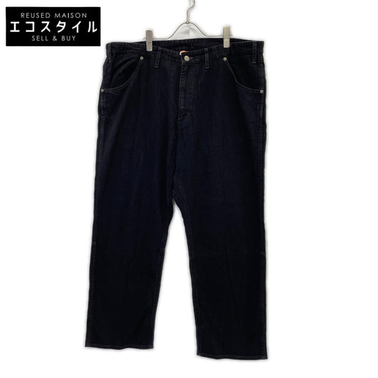MAISON EUREKA メゾンエウレカ 181 EASY BIGGY JEANS ブラック コットン ジップフライ ワイドシルエットストレートデニムパンツ ボトムス