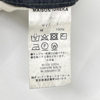 MAISON EUREKA メゾンエウレカ 181 EASY BIGGY JEANS ブラック コットン ジップフライ ワイドシルエットストレートデニムパンツ ボトムス