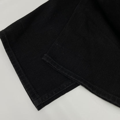 MAISON EUREKA メゾンエウレカ 181 EASY BIGGY JEANS ブラック コットン ジップフライ ワイドシルエットストレートデニムパンツ ボトムス