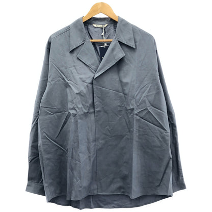 AURALEE オーラリー 22SS A22SS04TN ダークブルーグレー WASHED FINX TWILL P/O SHIRTS プルオーバーシャツ トップス