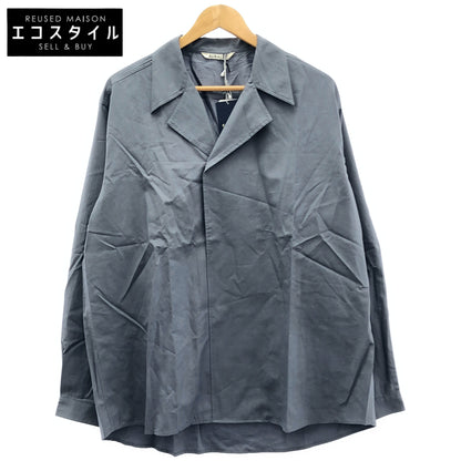 AURALEE オーラリー 22SS A22SS04TN ダークブルーグレー WASHED FINX TWILL P/O SHIRTS プルオーバーシャツ トップス