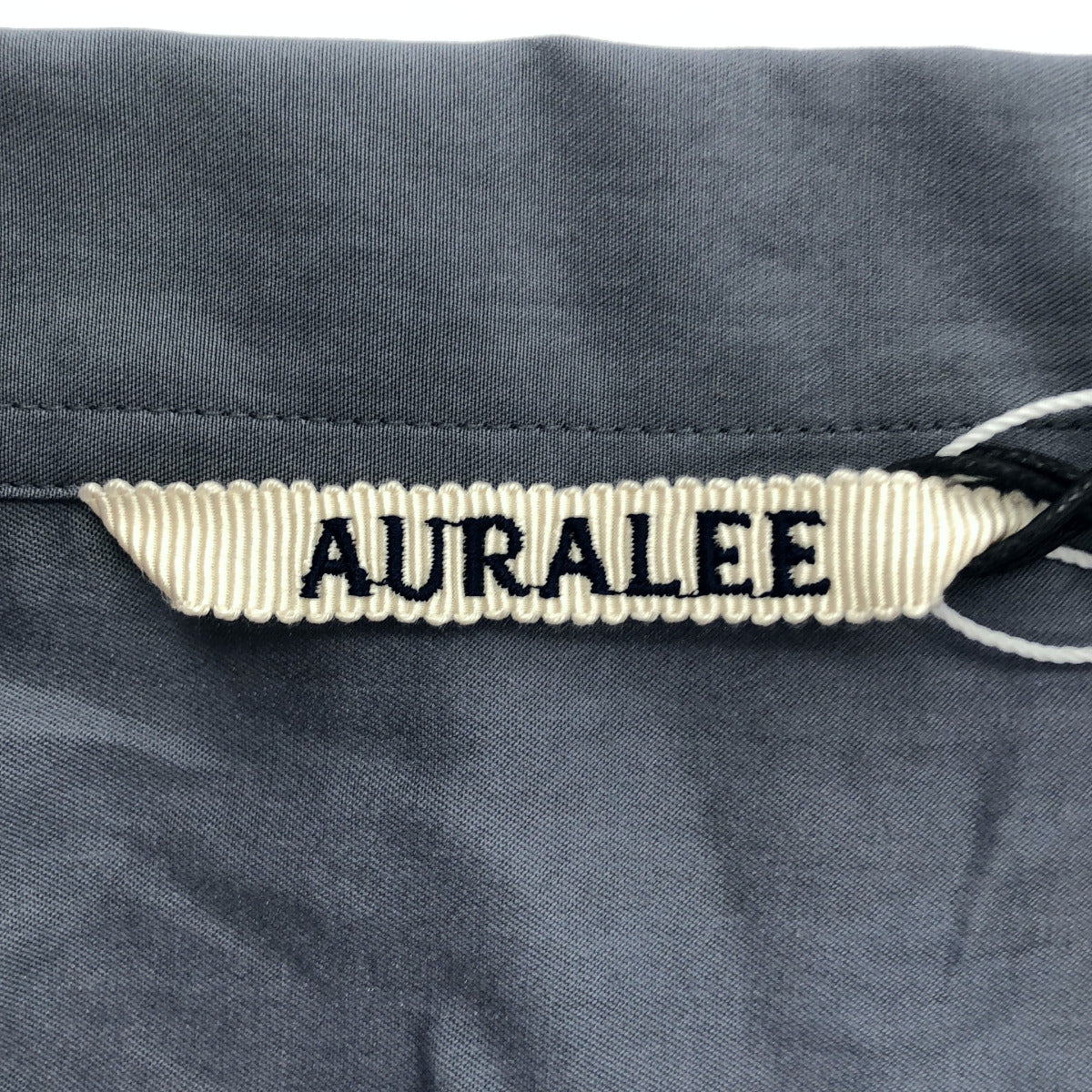 AURALEE オーラリー 22SS A22SS04TN ダークブルーグレー WASHED FINX TWILL P/O SHIRTS プルオーバーシャツ トップス