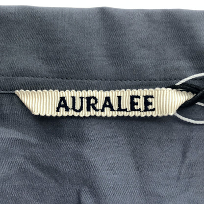 AURALEE オーラリー 22SS A22SS04TN ダークブルーグレー WASHED FINX TWILL P/O SHIRTS プルオーバーシャツ トップス