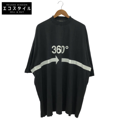 BALENCIAGA バレンシアガ 720501 ブラック 360 Tubular T-Shirt Oversized トップス