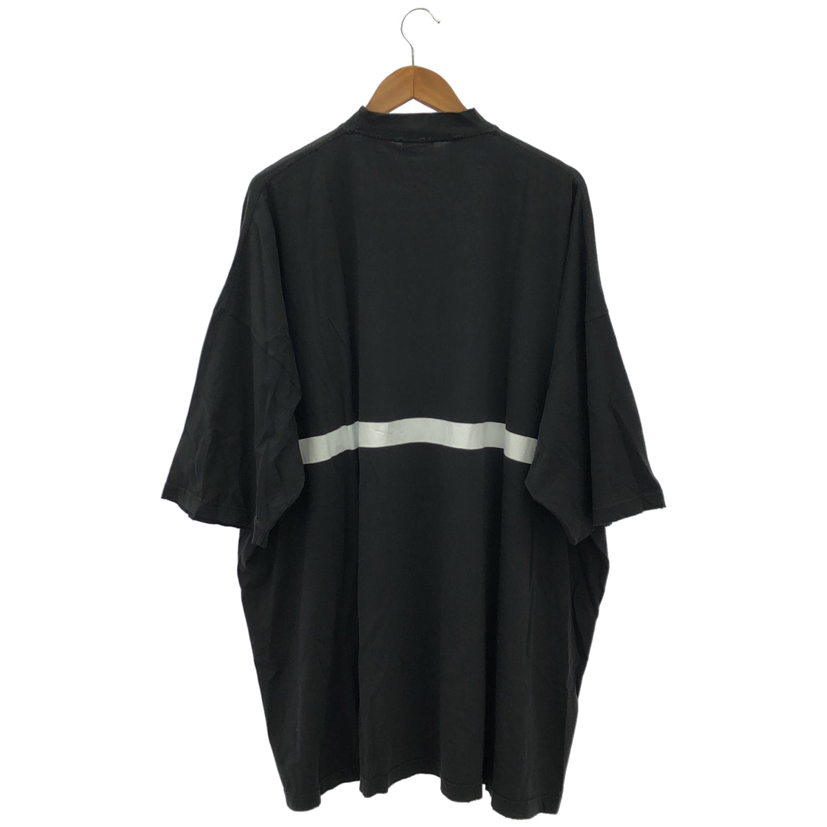 BALENCIAGA バレンシアガ 720501 ブラック 360 Tubular T-Shirt Oversized トップス