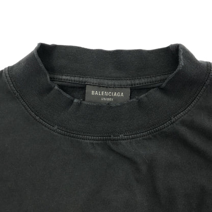 BALENCIAGA バレンシアガ 720501 ブラック 360 Tubular T-Shirt Oversized トップス