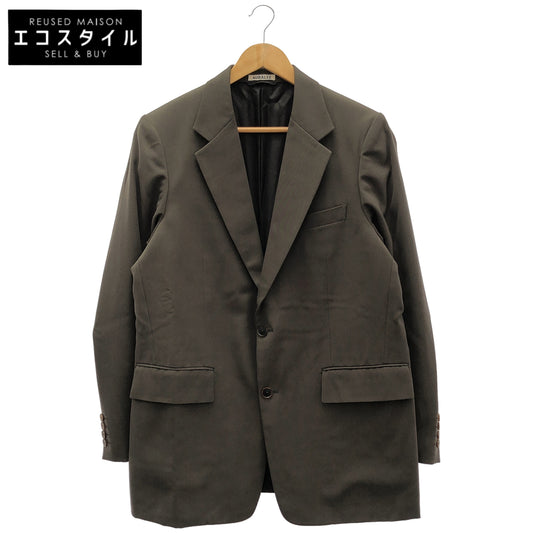 AURALEE オーラリー 25SS A25SJ01MG ダークブラウン LIGHT WOOL MAX GABARDINE JACKET シングルジャケット トップス