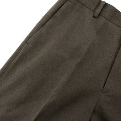 AURALEE オーラリー 25SS A25SP02MG ダークブラウン LIGHT WOOL MAX GABARDINE SLACKS スラックスパンツ ボトムス