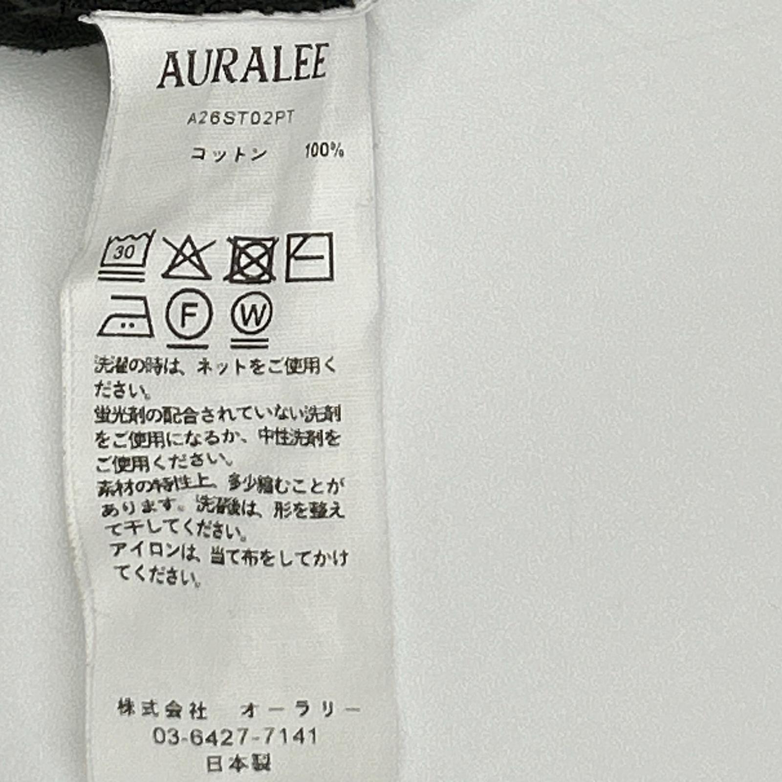 AURALEE オーラリー 【26年製】A26ST02PT BRUSHED ORGANIC COTTON JERSEY TEE 半袖Tシャツ トップス