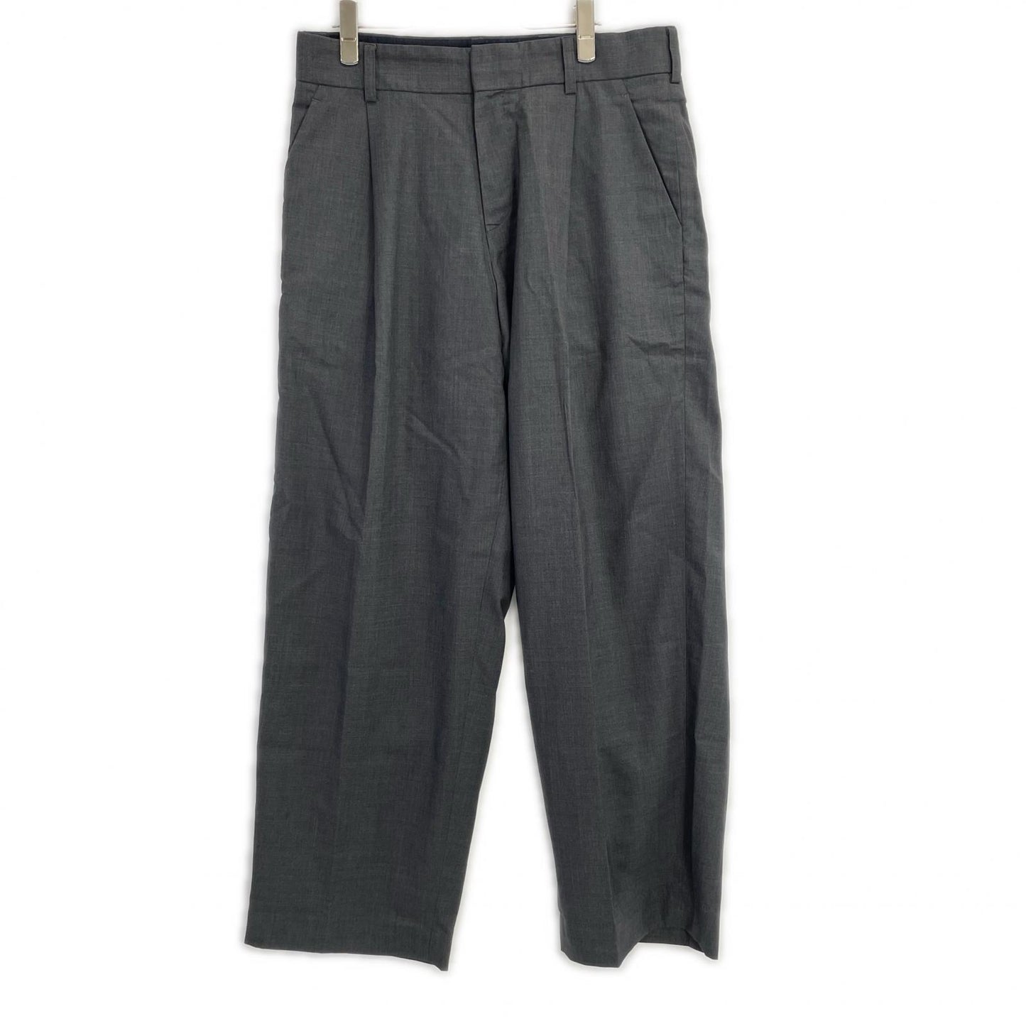 kolor カラー 23SS 23SCM-P13109 チャコールグレー トロピカルウール WOOL WIDE PANT ワイドパンツ ボトムス