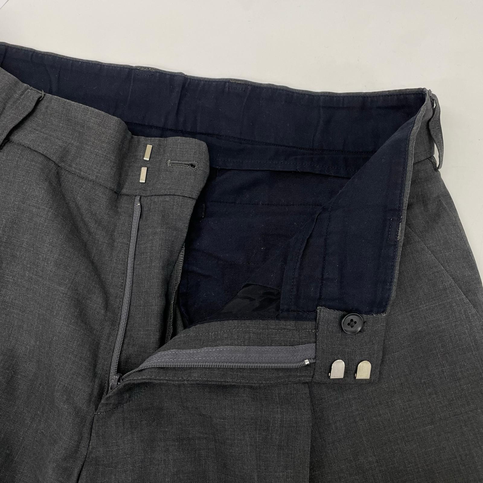 kolor カラー 23SS 23SCM-P13109 チャコールグレー トロピカルウール WOOL WIDE PANT ワイドパンツ ボトムス