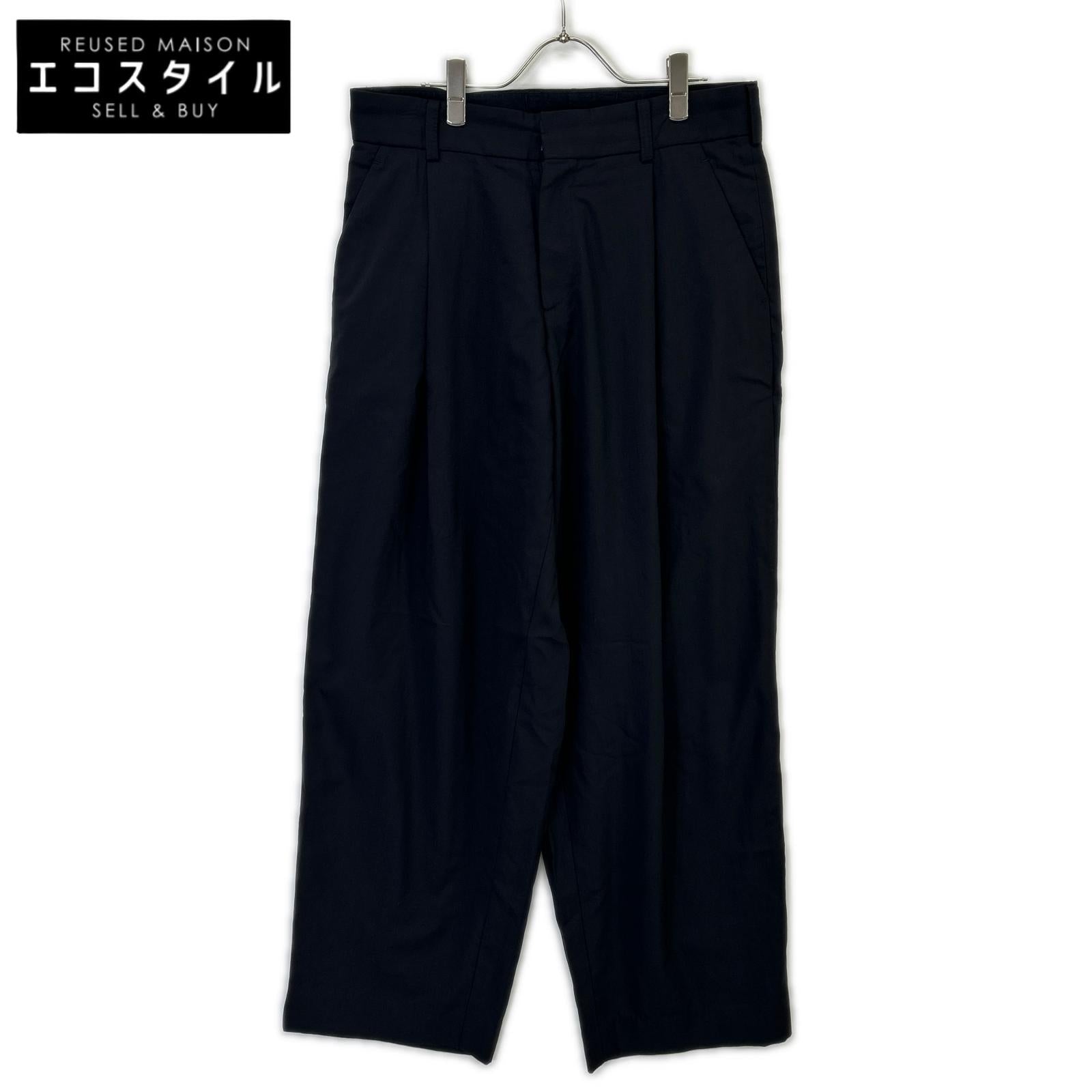 kolor カラー 23SS 23SCM-P13109 ネイビー トロピカルウール WOOL WIDE PANT ワイドパンツ ボトムス