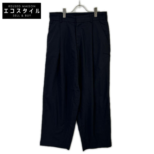 kolor カラー 23SS 23SCM-P13109 ネイビー トロピカルウール WOOL WIDE PANT ワイドパンツ ボトムス