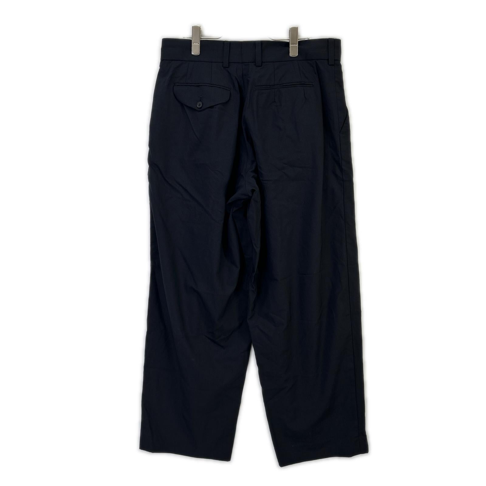 kolor カラー 23SS 23SCM-P13109 ネイビー トロピカルウール WOOL WIDE PANT ワイドパンツ ボトムス