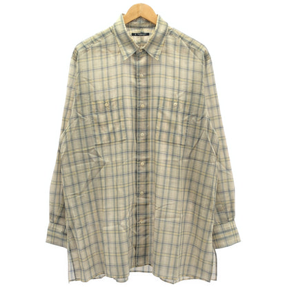 MAATEE&SONS マーティーアンドサンズ 25SS ベージュ H WOOL WORK SHIRTS ロングスリーブワークシャツ トップス
