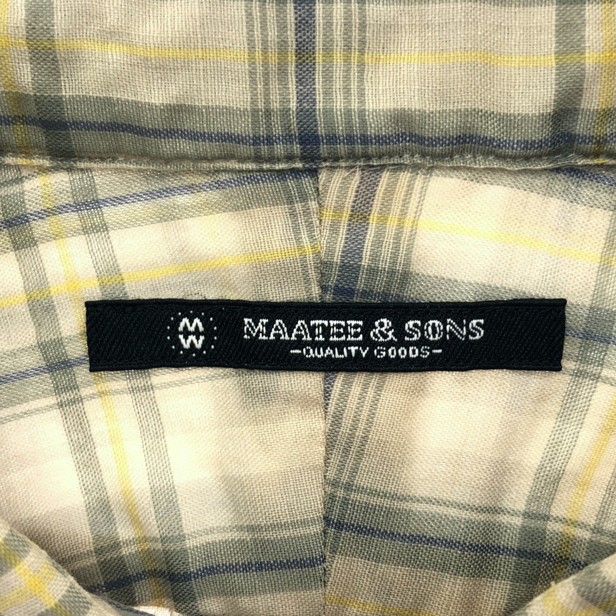 MAATEE&SONS マーティーアンドサンズ 25SS ベージュ H WOOL WORK SHIRTS ロングスリーブワークシャツ トップス