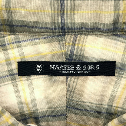 MAATEE&SONS マーティーアンドサンズ 25SS ベージュ H WOOL WORK SHIRTS ロングスリーブワークシャツ トップス