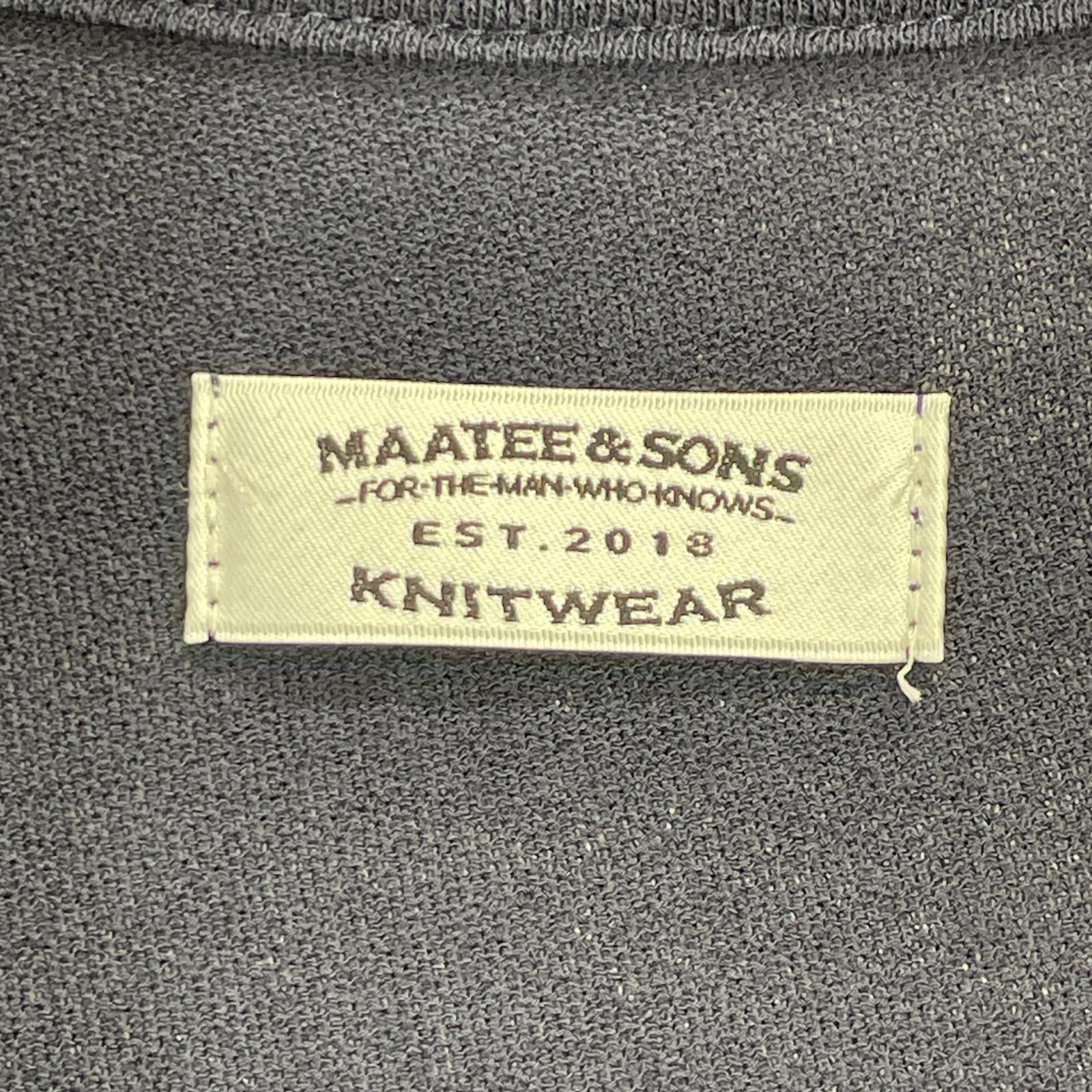 MAATEE&SONS マーティーアンドサンズ 26SS ネイビー S/S SKIPPER COTTON CRAPE ショートスリーブスキッパーカットソー トップス