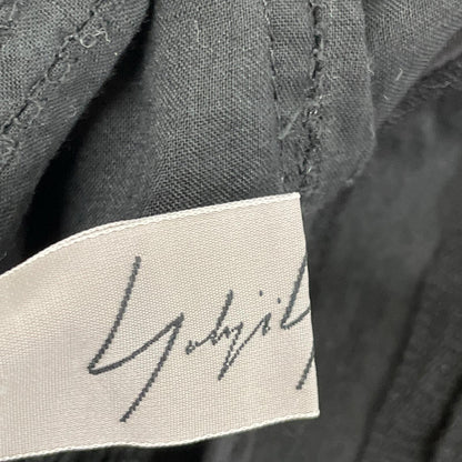 yohjiyamamoto ヨウジヤマモト FB-J02-023 ブラック レース フロントスナップボタン シャツジャケット トップス