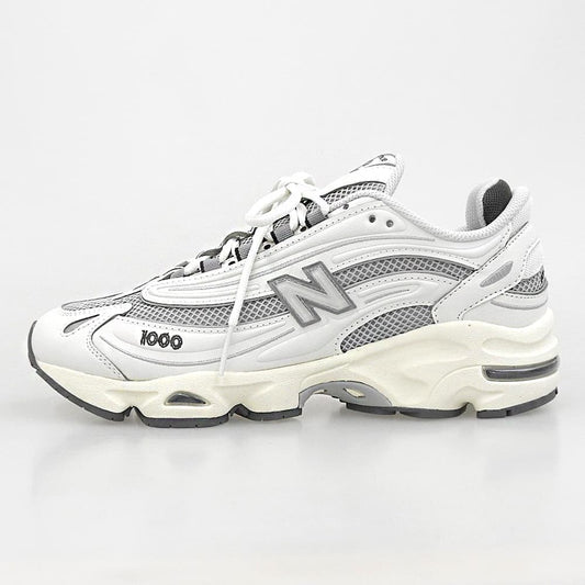 NEW BALANCE ニューバランス 新品同様 1000 スニーカー シューズ メンズ ホワイト グレー 25cm M1000MEW シューズ