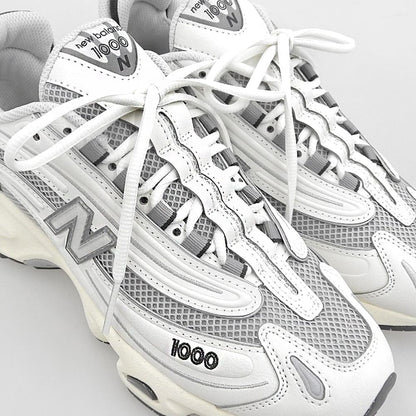 NEW BALANCE ニューバランス 新品同様 1000 スニーカー シューズ メンズ ホワイト グレー 25cm M1000MEW シューズ