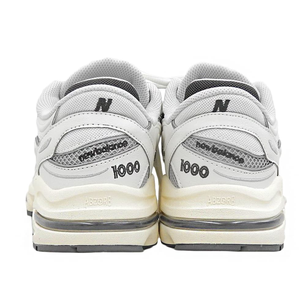 NEW BALANCE ニューバランス 新品同様 1000 スニーカー シューズ メンズ ホワイト グレー 25cm M1000MEW シューズ