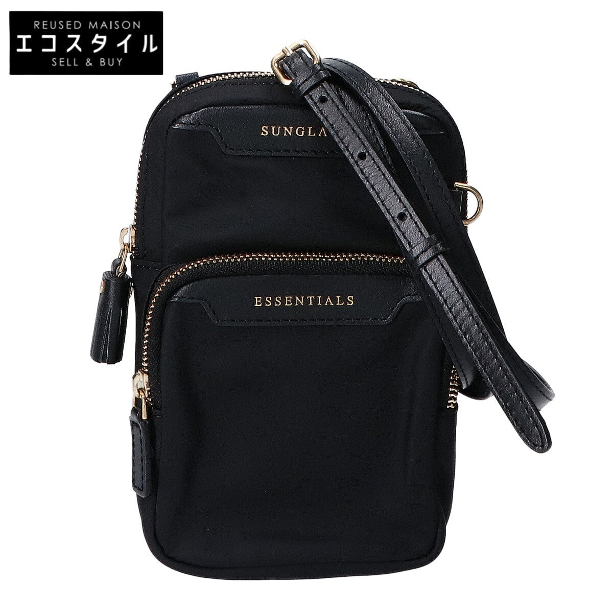 Anya Hindmarch アニヤ ハインドマーチ 【美品】AHロゴ エッセンシャルズ クロスボディバッグ/ ショルダーバッグ
