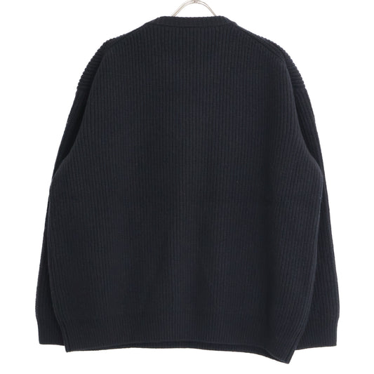 CELINE セリーヌ 【国内正規】2A09T423P エディ期 フロントロゴ オーバーサイズ クルーネック ニットセーター トップス