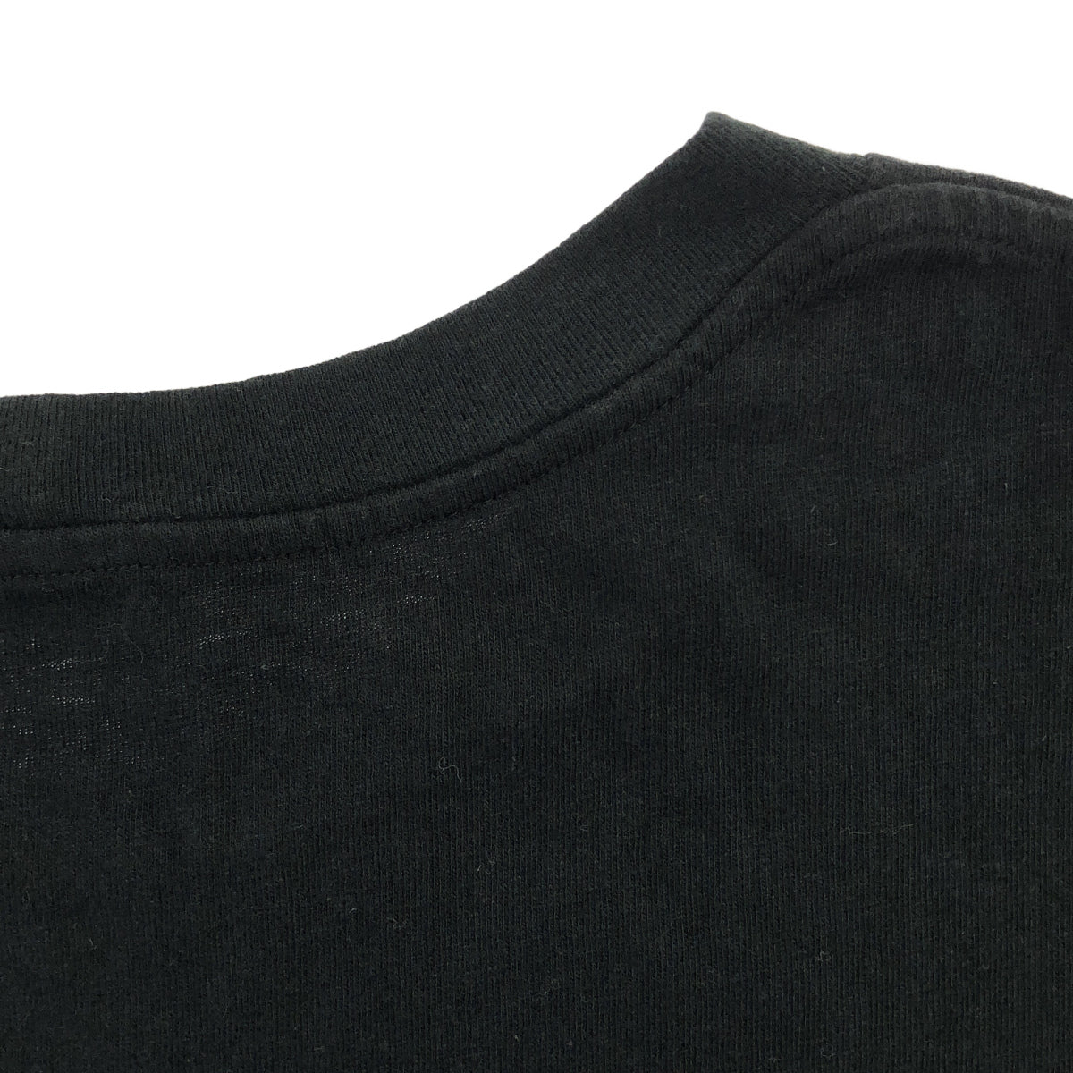 CELINE Eddie era 2X38J865W.38AW Black × white cotton front-print crew-neck loose cropped T-shirt, top