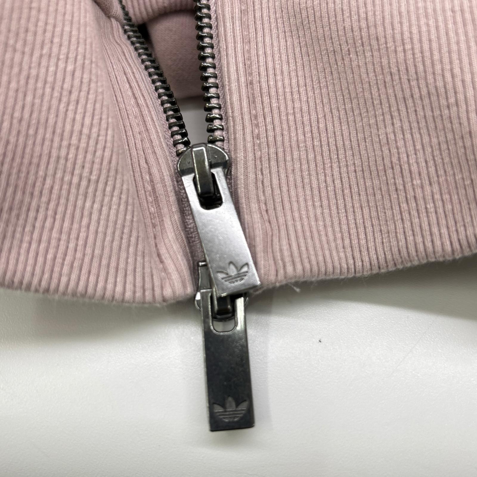 adidas アディダス KE9804 ADILENIUM シーズン 4 TEAMGEIST ウォッシュピンク フレンチテリー ルーズフィット オーバーサイズフルジップパーカー トップス