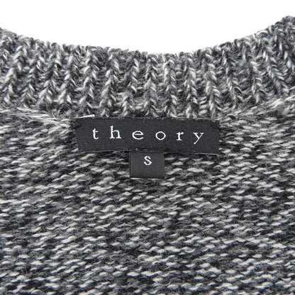 Theory セオリー ウール100% ボタンレス ミディアム ニットカーディガン トップス レディース グレー S 01-1303851 トップス