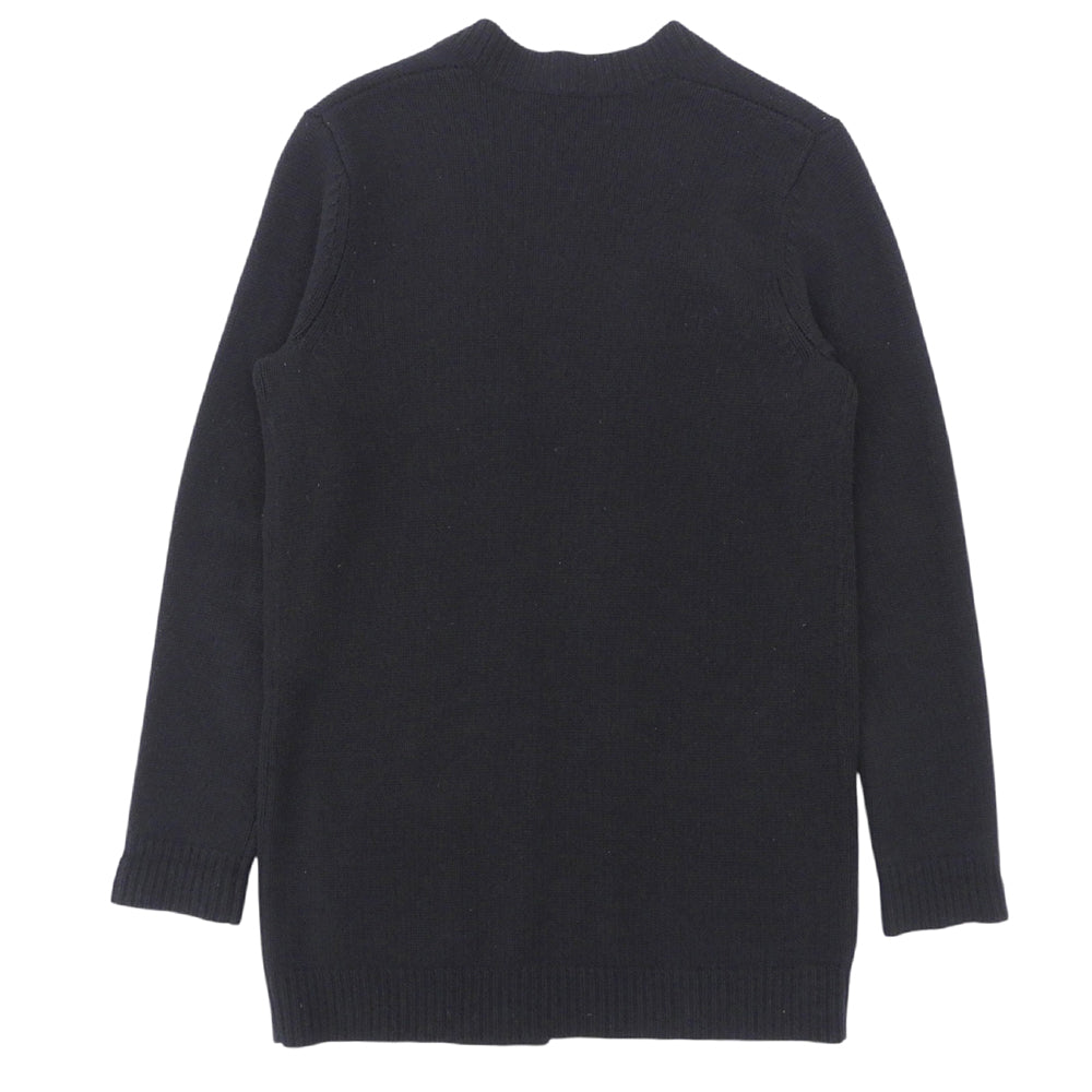 Theory セオリー カシミヤ100% ボタンレス ミディアムニットカーディガン トップス レディース ブラック S 01-1303757 トップス