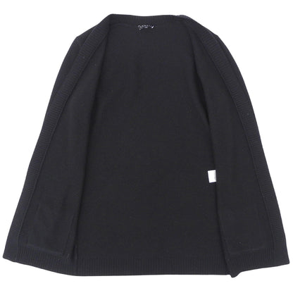 Theory セオリー カシミヤ100% ボタンレス ミディアムニットカーディガン トップス レディース ブラック S 01-1303757 トップス