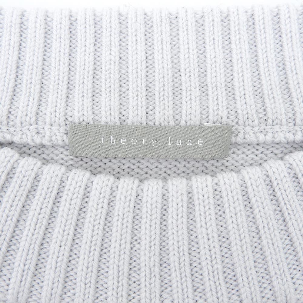 theory luxe セオリーリュクス トリミングディテール プルオーバーニット ウール トップス レディース ライトグレー 38 トップス