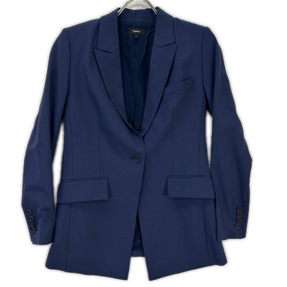 Theory セオリー 01-9904108 ブルー Traceable Wool Etiennette B Blazer テーラードジャケット ジャケット