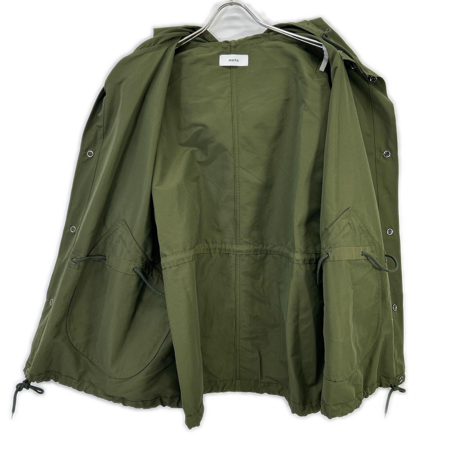 marka マーカ M21A-02CO01C オリーブ オーガニックコットン×リサイクルナイロン  PARKA RECYCLE 60/40 CLOTH 1 marka マーカ M21A-02CO01C オリーブ オーガニックコットン×リサイクル