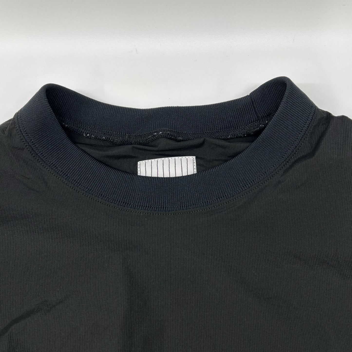 s.f.c stripes for creative エスエフシーストライプ フォー クリエイティブ ブラック ナイロン ドローコード クルーネックロングスリーブプルオーバー トップス