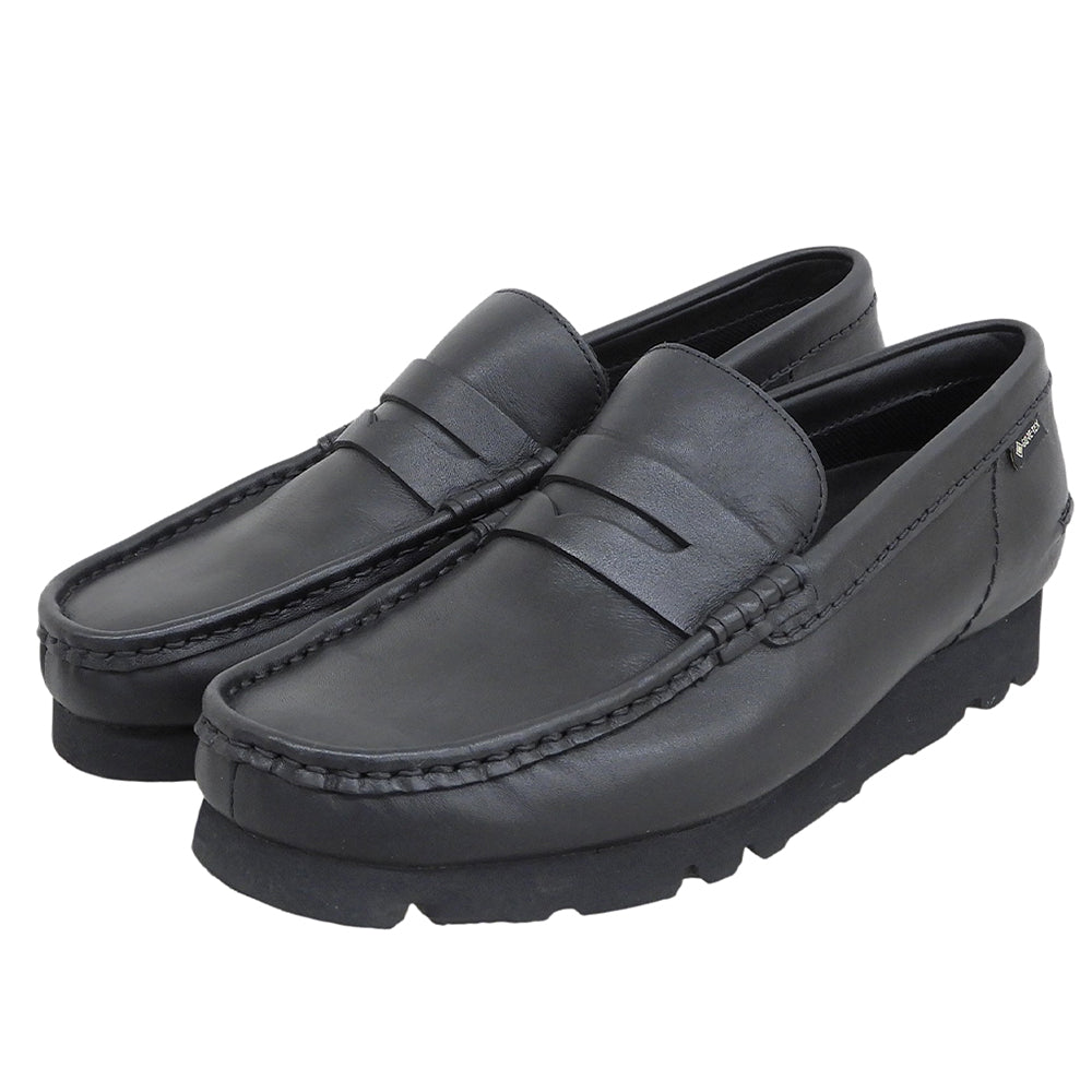 Clarks クラークス 美品 別注 50周年記念 カーフレザー GORE-TEX WallaBeams Loafer シューズ メンズ ブラック 6 1/2 シューズ