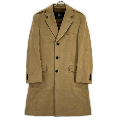 Burberry LONDON バーバリーロンドン ブラウン アンゴラブレンド ロゴ入り裏地 チェスターコート コート